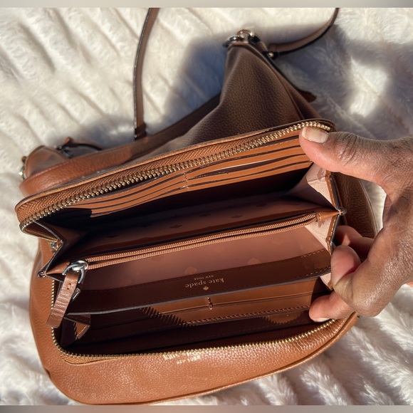 Kate Spade Brown Pebble Leather Purse & Wallet - Picture 3 of 14